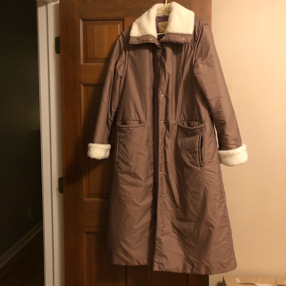 Vintage White Stag Winter Coat